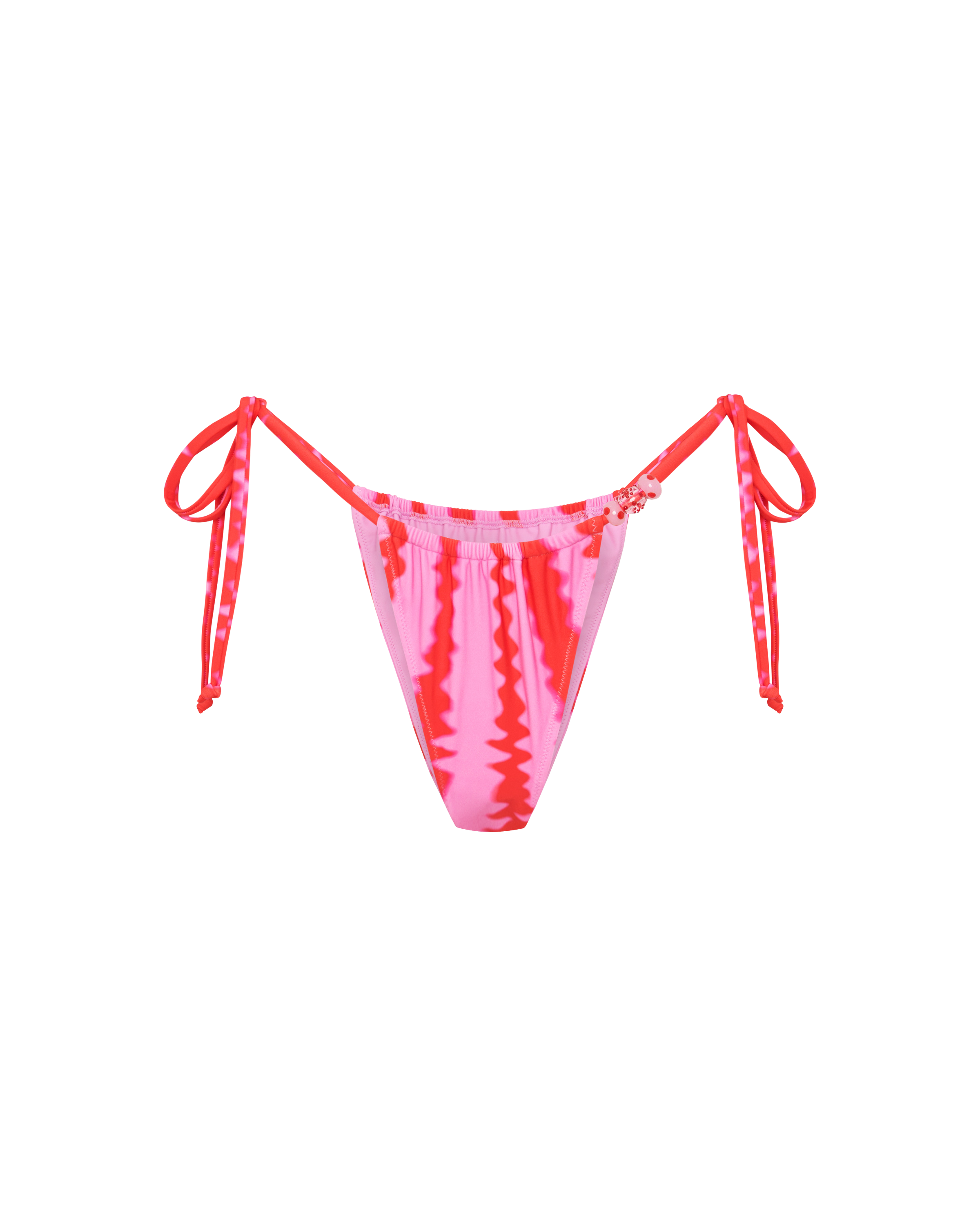 Darya Tie Side Bikini Bottom With Beads