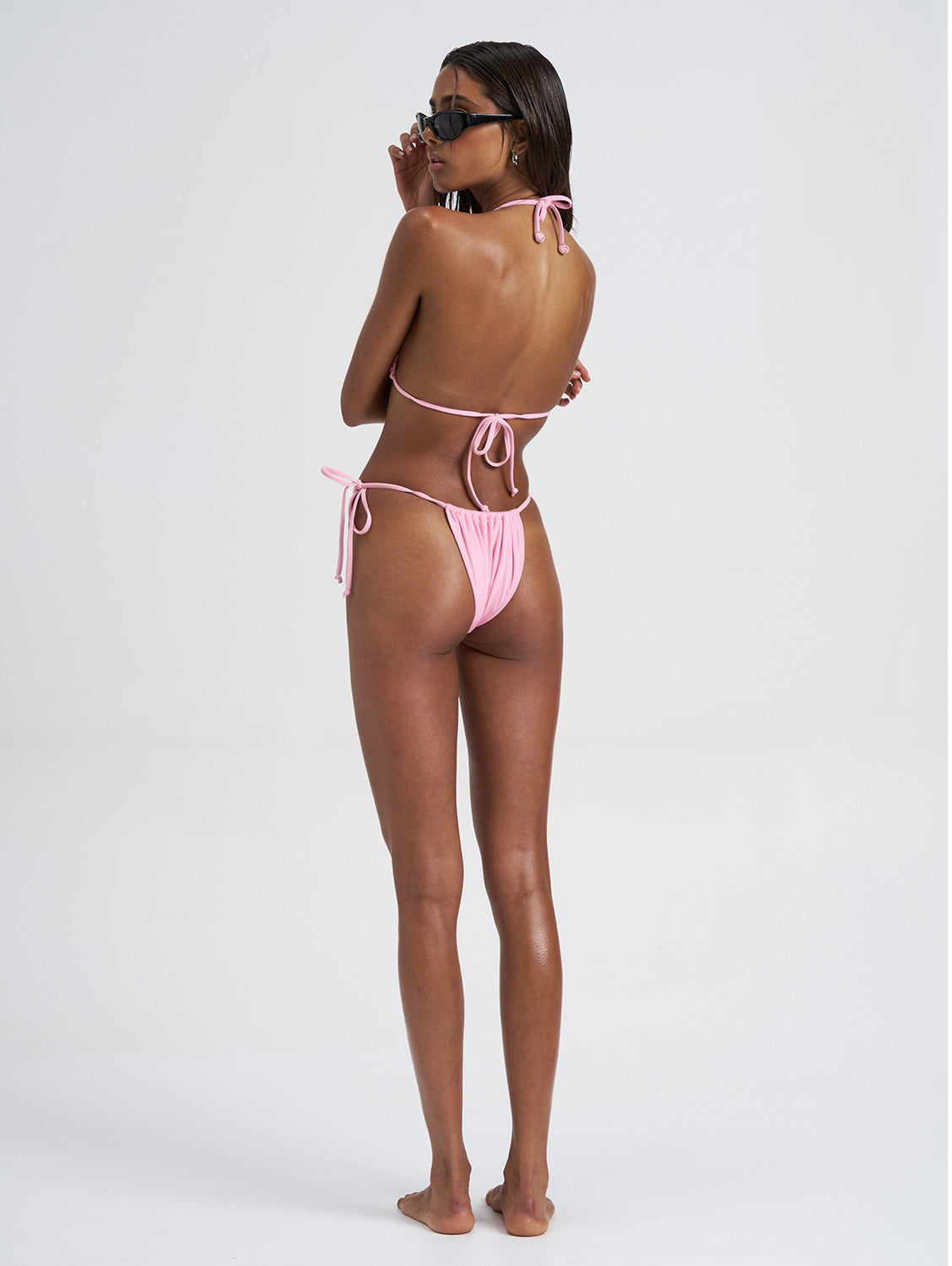 Dara Triangle Bikini Top With Floral Detail