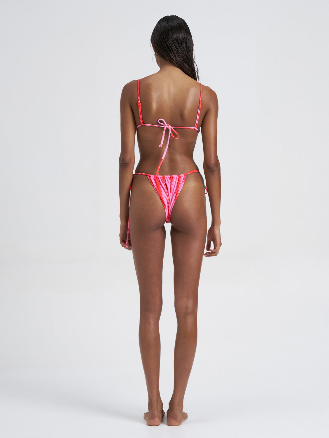 Dara Triangle Bikini Top With Beads